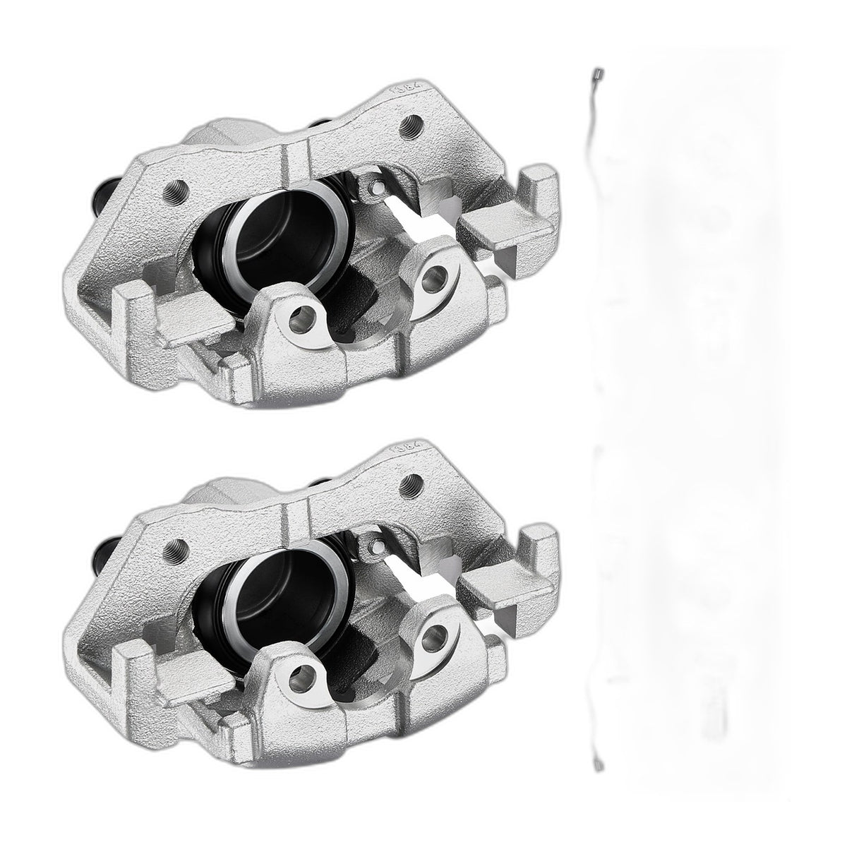 Pair Front Disc Brake Calipers With Bracket Fits 2009 Ford Escape 2.5L 19B3116