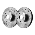 5 Lug Front Drilled Disc Rotors Brake Pads Kit for 2005-2014 2015 Toyota Tacoma
