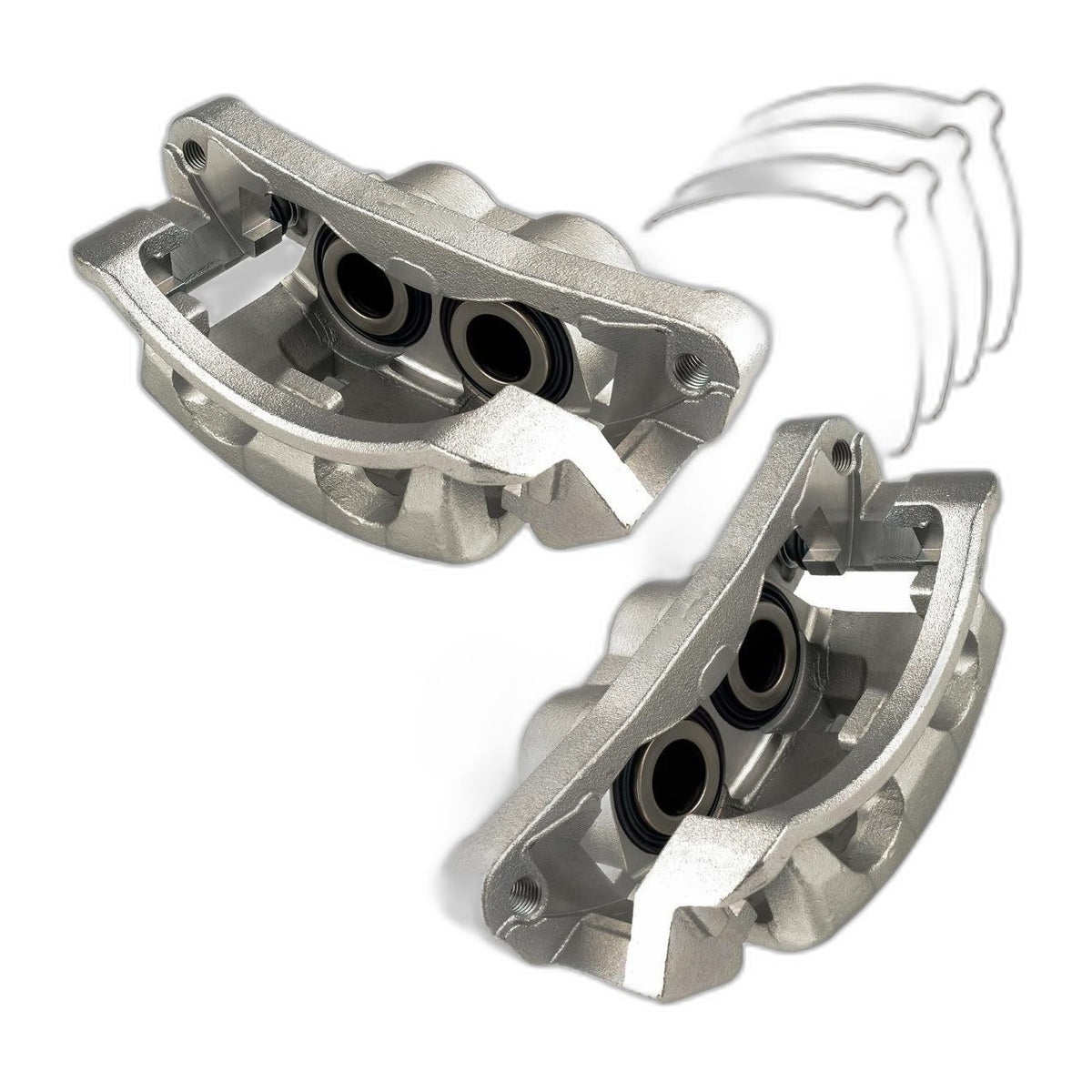 Pair Front Left & Right Brake Caliper w/ Bracket Fits 99-04 Ford F250 Super Duty