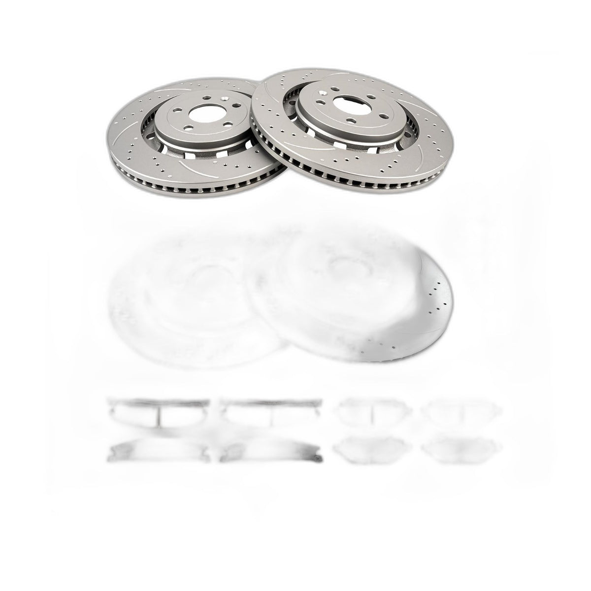 Front Rear Drilled Rotors & Pads Kit Fits 2015-2018 Ford Explorer 3.5L 54188