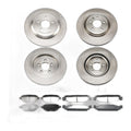 12x Front Rear Brake Rotors & Pads Kit Fits Ford Explorer Taurus Flex - R-54125