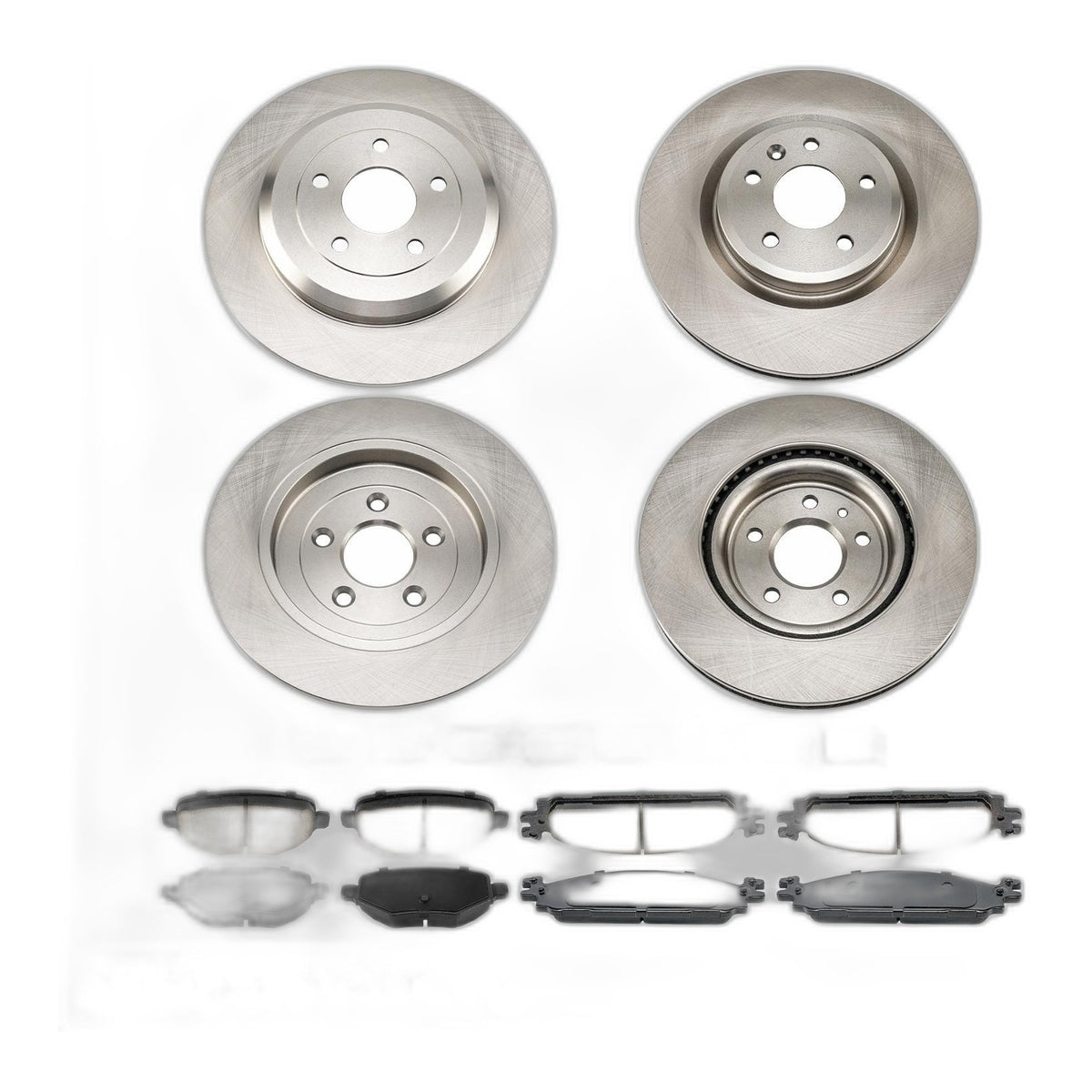 12x Front Rear Brake Rotors & Pads Kit Fits Ford Explorer Taurus Flex - R-54125