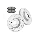 Front Brake Rotors Pads Kits for Ford Edge 2007-2014 MKX 2007-2015 Slotted
