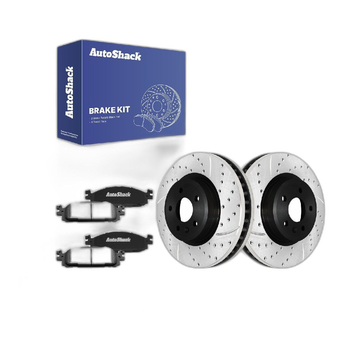 Front Drilled Slotted Brake Rotors Ceramic Pads for Ford Explorer 2019