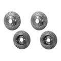 Front & Rear Brake Disc Rotors and Pads Kit Sedan for Nissan 370Z INFINITI G37