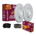 Front Brake Rotors & Ceramic Pads Kit for 2006-2012 Ford Fusion D1164 299mm