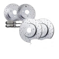Front Rear Drilled Rotors Brake Ceramic Pads for GMC Terrain Chevrolet Equinox