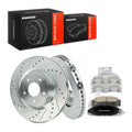A-Premium 12.60 inch (320mm) Front Brake Rotors & Ceramic Pads Kit, 6-Pack