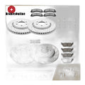 Front 350mm Rear 336mm Brake Rotors and Pads for Ford F-150 Electronic Parking