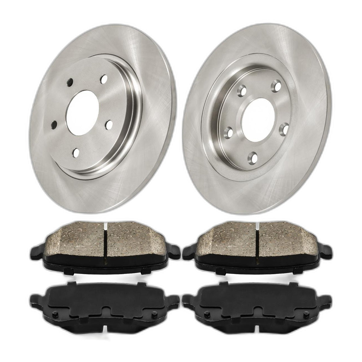 Rear Brake Rotors & Pads Kit for Dodge Grand Caravan Journey Town & Country