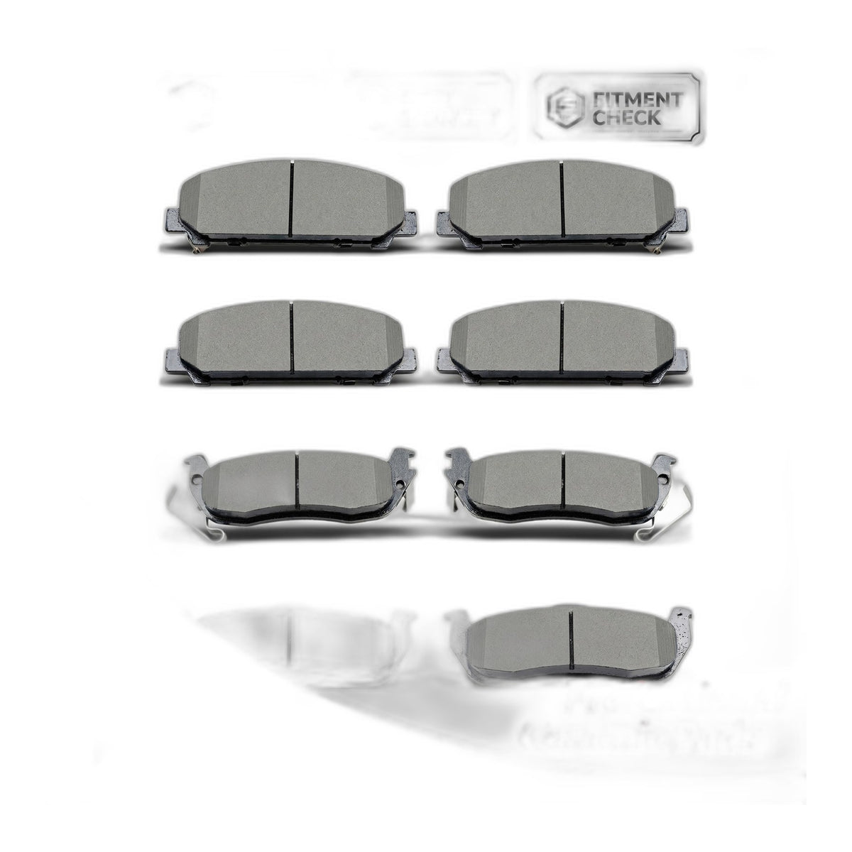 Front Rear Ceramic Brake Pads For 2007-2015 Nissan Armada Titan Infiniti QX56