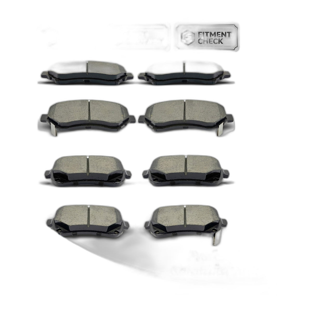Front Rear Ceramic Brake Pad Set for Town & Country Dodge Grand Caravan Journey