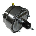 8" Silver Dual Diaphragm Power Brake Booster street rat rod universal gm chevy