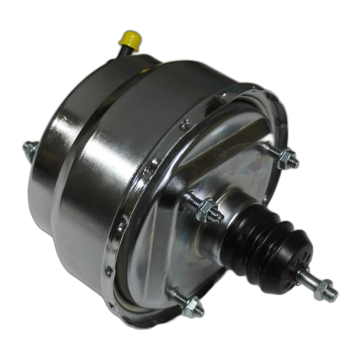 8" Silver Dual Diaphragm Power Brake Booster street rat rod universal gm chevy