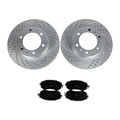 For 2005-2020 2021 Toyota Tacoma 6 Lug Front Brake Rotors Ceramic Brake Pads Kit