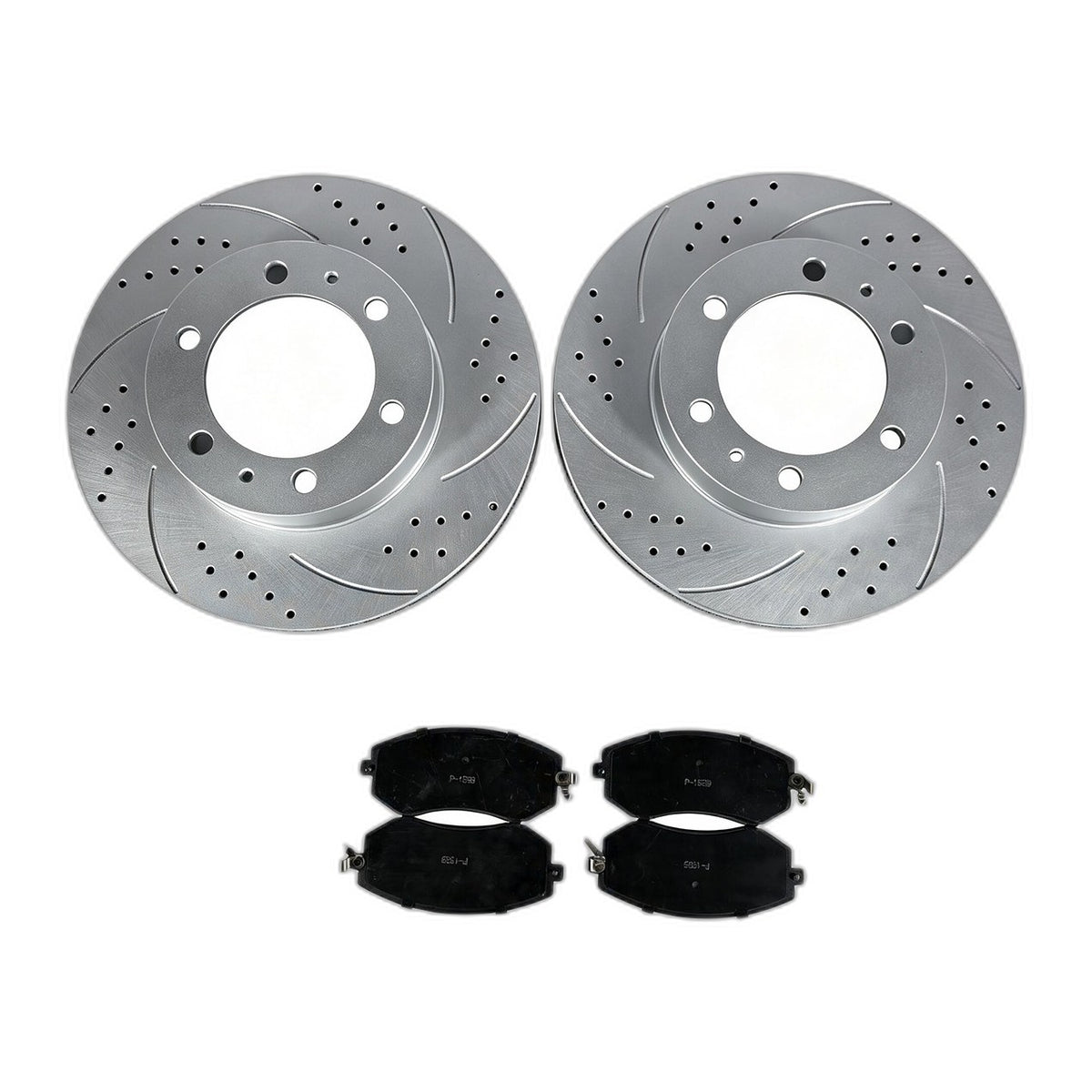 For 2005-2020 2021 Toyota Tacoma 6 Lug Front Brake Rotors Ceramic Brake Pads Kit