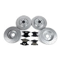 120.39038 Front&Rear Drilled Brake Rotors Ceramic Pads For 17-19 Ford Escape MKC