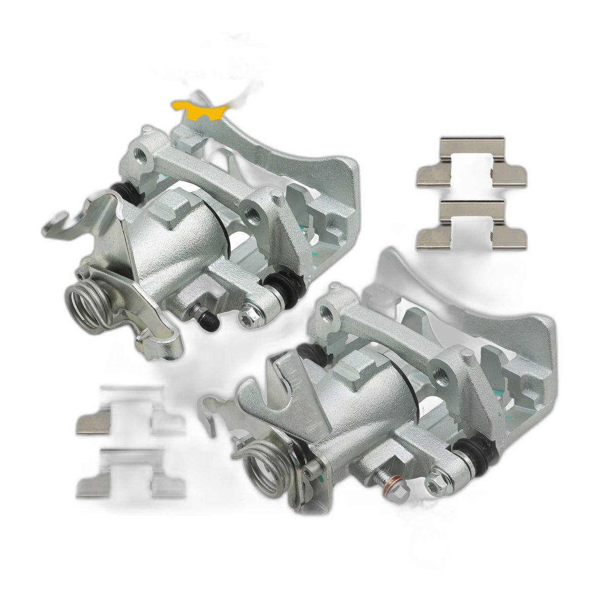 For 2005-2014 Ford Mustang 3.7L 4.0L 4.6L Rear Brake Calipers w/ Bracket Pair