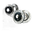 Front Rear Drilled Rotors Ceramic Brake Pads for Hyundai Accent 2012 2013 2014