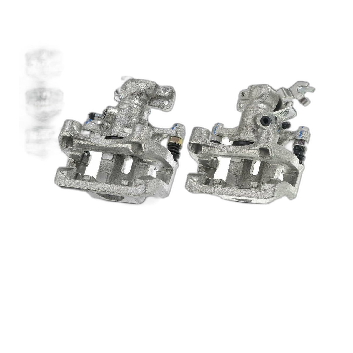 Pair Rear Brake Calipers with Bracket for Ford Fusion 06-12 Lincoln MKZ Mazda 6