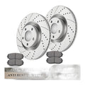 Front Drilled Discs Brake Rotors Brakes Pads for 2007-2014 Ford Edge Lincoln MKX