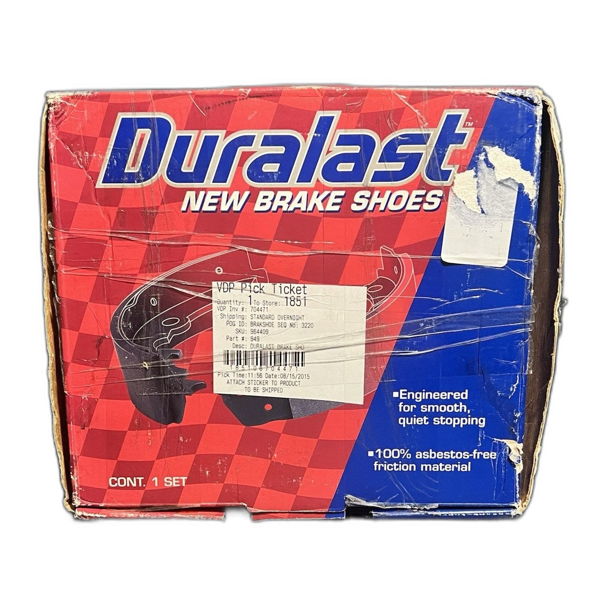 Duralast 949 Rear Drum Brake Shoes GM Chevrolet Cavalier Pontiac Sunfire