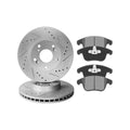 Front Brake Discs Rotors Ceramic Pads For 2008-2012 Ford Escape Drill and Slot