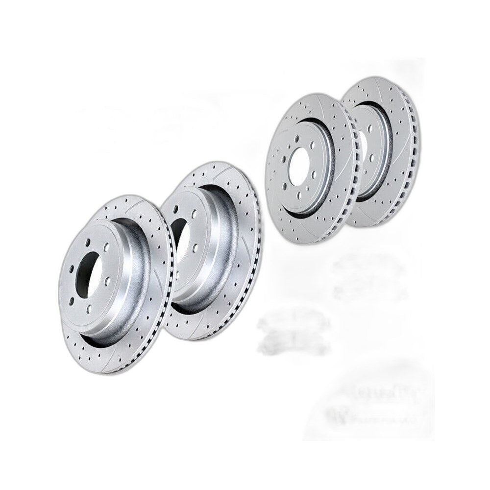 Front Rear Brake Rotors and Pads Kit for 2010-11 Ford F-150 Discs Brakes 6 Lugs
