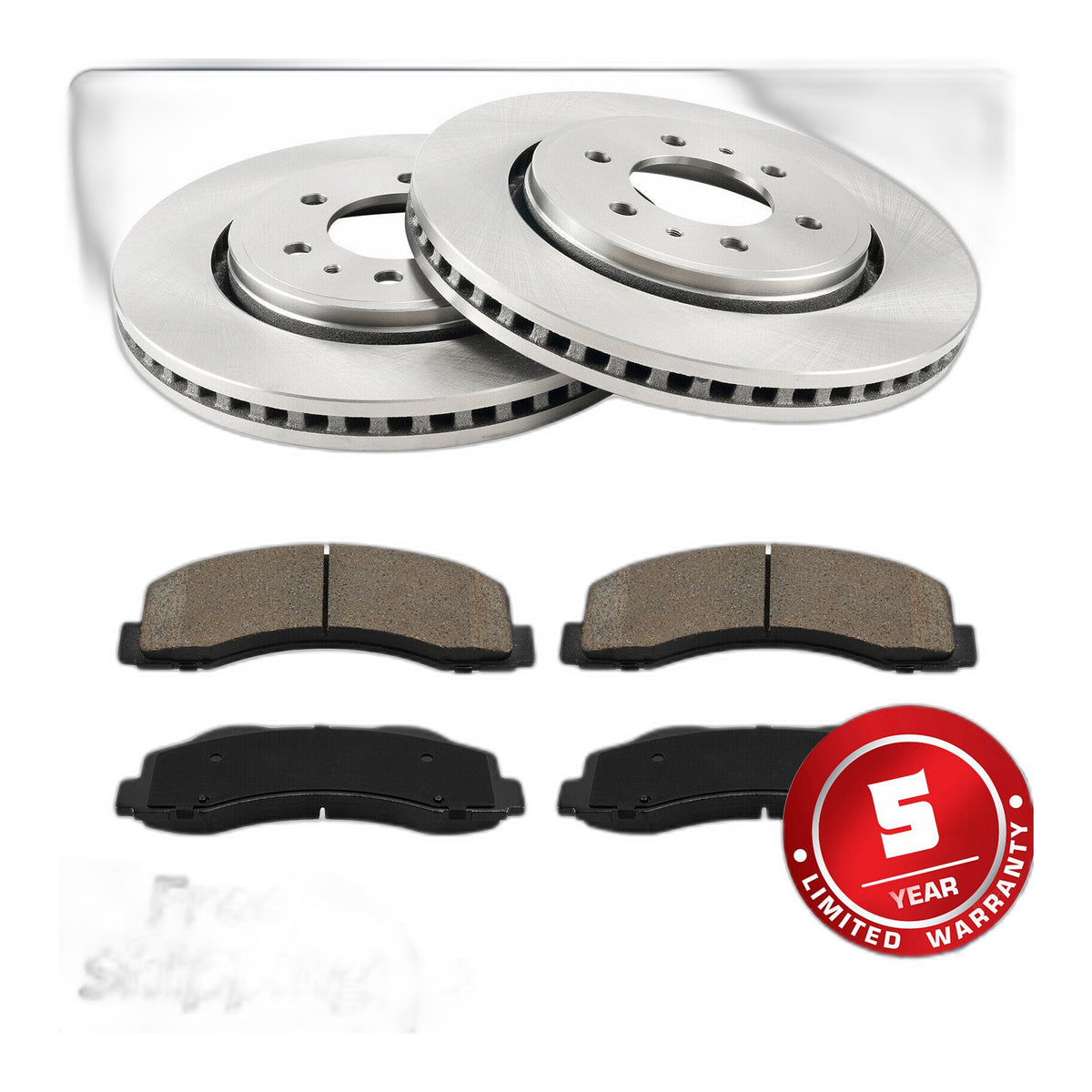 Front Disc Brake Rotors & Pads Kit For Ford Expedition F-150 lincoln Navigator