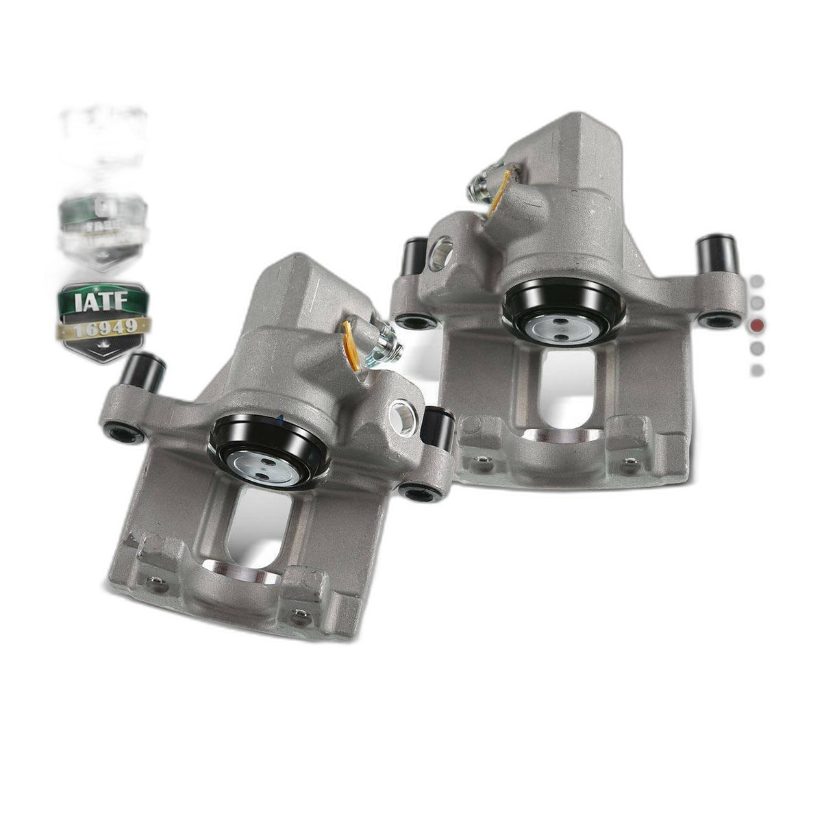 Pair Rear Brake Calipers for Ford Escape 2013-2016 Focus EcoSport Mazda 3 Sport