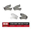 Front Rear Ceramic Brake Pads Set for Chevrolet GMC Silverado 1500 Sierra