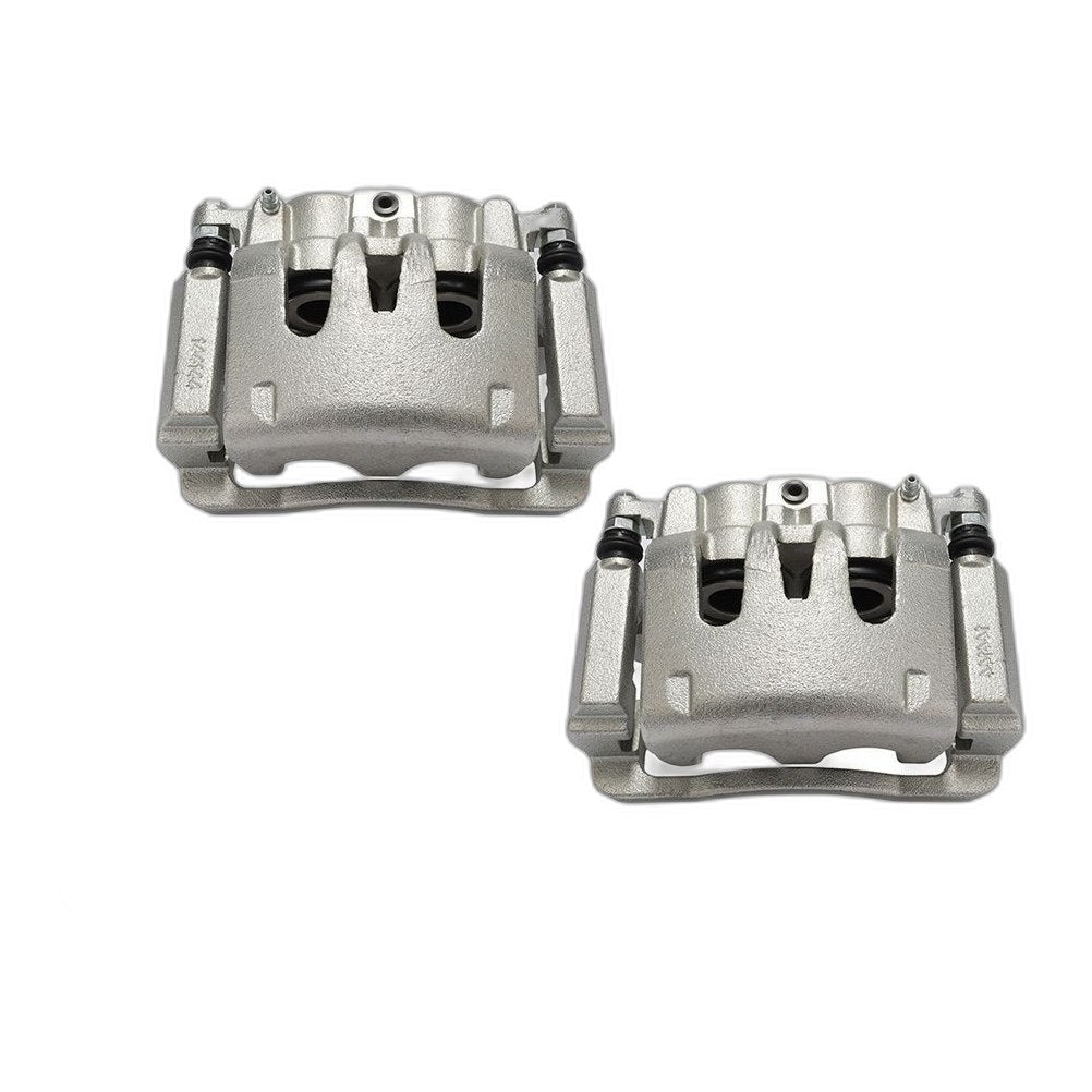 Pair Rear Brake Calipers w/ Bracket For Ford F-250 F-350 Super Duty 2005-2007