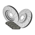 Front Brake Rotors + Ceramic Pads Kit for 2014 -2023 Jeep Cherokee W/Dual Piston