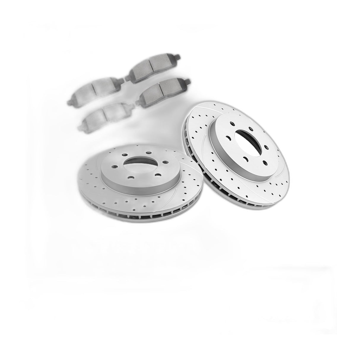 Front Brake Rotors Pads Kit for Lincoln Mark Lt Ford F150 Drilled Brakes