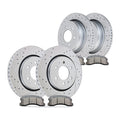 Front Rear Brake Rotors Pads Kit Slotted Brakes for 2010-2011 Ford F-150
