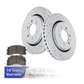 For Lincoln Navigator Ford F-150 Expedition Front Drilled Rotors Brake Pads Kit