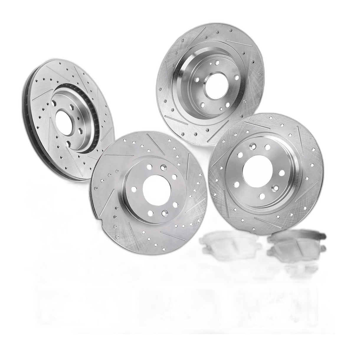Front and Rear Brake Rotors Pads Kit for Ford Fusion Lincoln MKZ Mazda 6