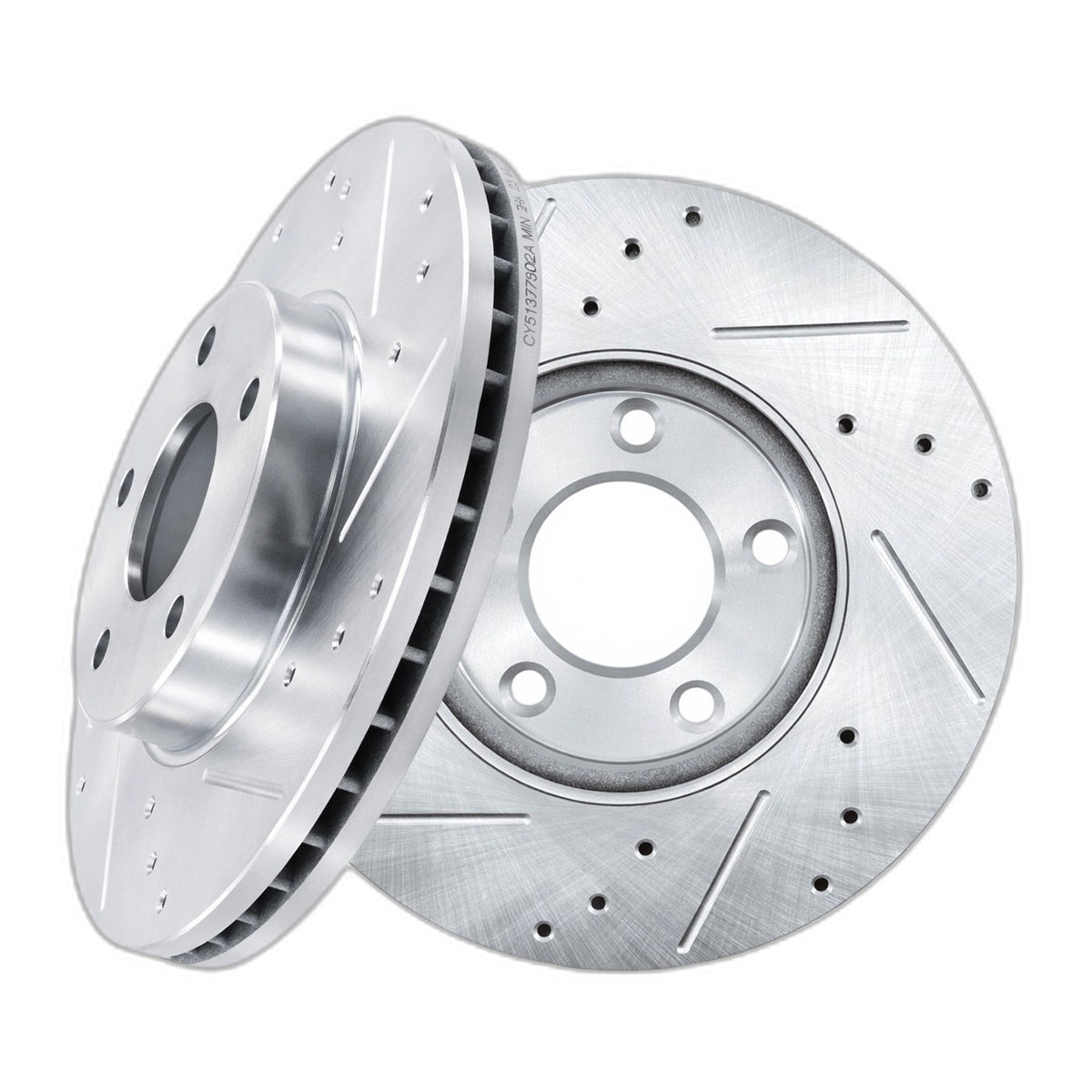 10.95inch (278mm) Front Drilled Slotted Brake Rotors For 2004-2013 Mazda 3 Pair