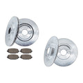 Front Rear Drilled Rotors Brake Pads for DODGE JOURNEY 2012-2019 2020