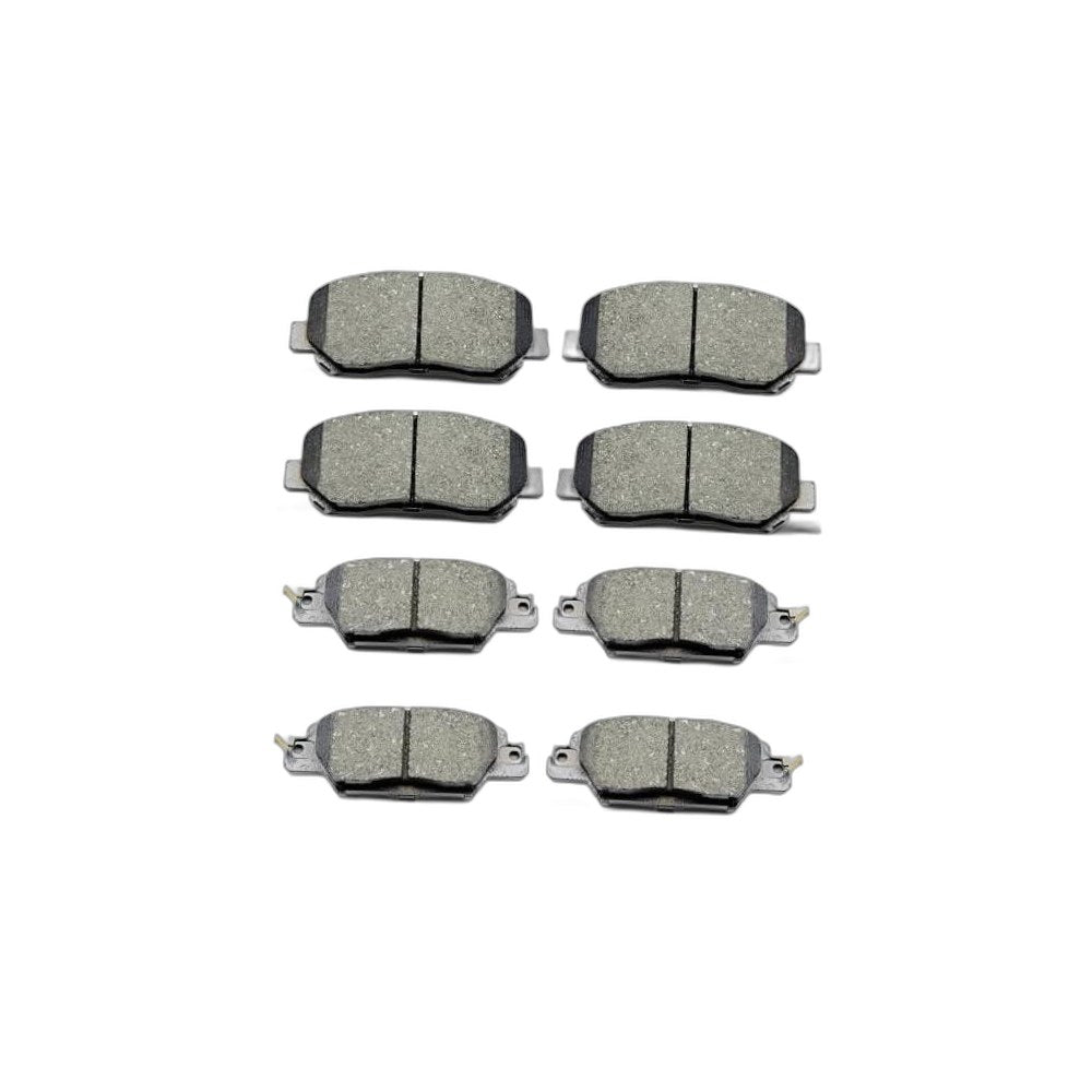 Front Rear Ceramic Brake Pads 8 Pieces Set for 2016-2022 Mazda CX-5