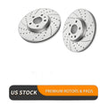 Front Brake Rotors Pads Kit for Ford Fusion 2013-2019 Lincoln Brakes Drilled