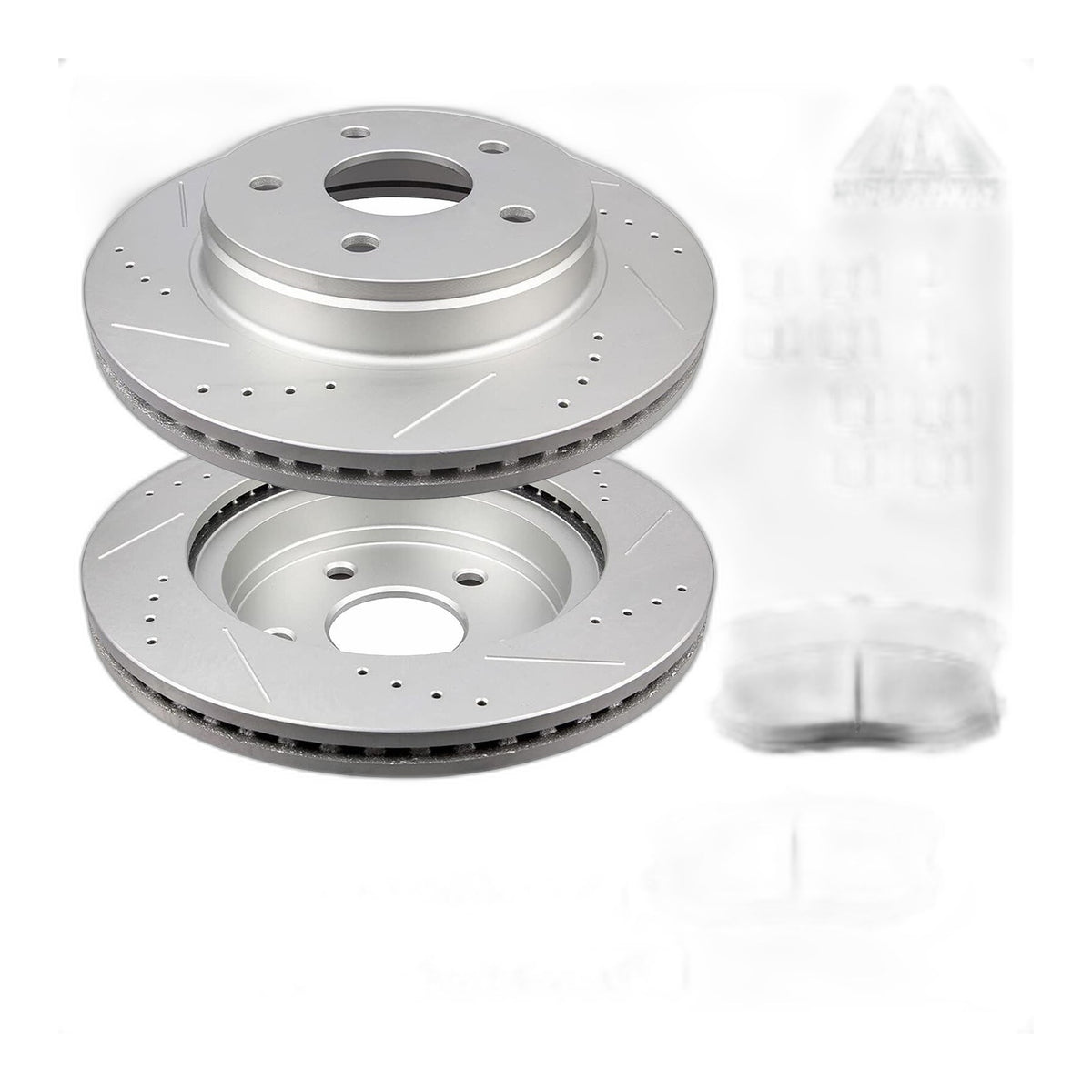 Front Drilled Brake Rotors Pads Kit for 2007 - 2014 Ford Edge 2007 - 2015 MKX