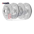 Front Rear Disc Rotors Brake Pads Kit For Ford Fusion 2013 - 2020 Lincoln MKZ