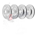 Front Rear Disc Rotors and Brake Pads Kit for Ford Flex Explorer Lincoln MKS MKT