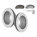 For Ford F-350 Super Duty F-250 Rear Disc Brake Rotors Ceramic Pads Kit