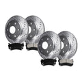 Front Rear Disc Brake Rotors Ceramic Brake Pads Kit for Ford F-150 2012 - 2020