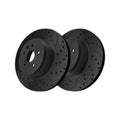 Rear Drilled Slotted Brake Rotors Pair for Lexus, IS200t 2016-2017, RWD L4 2.0L