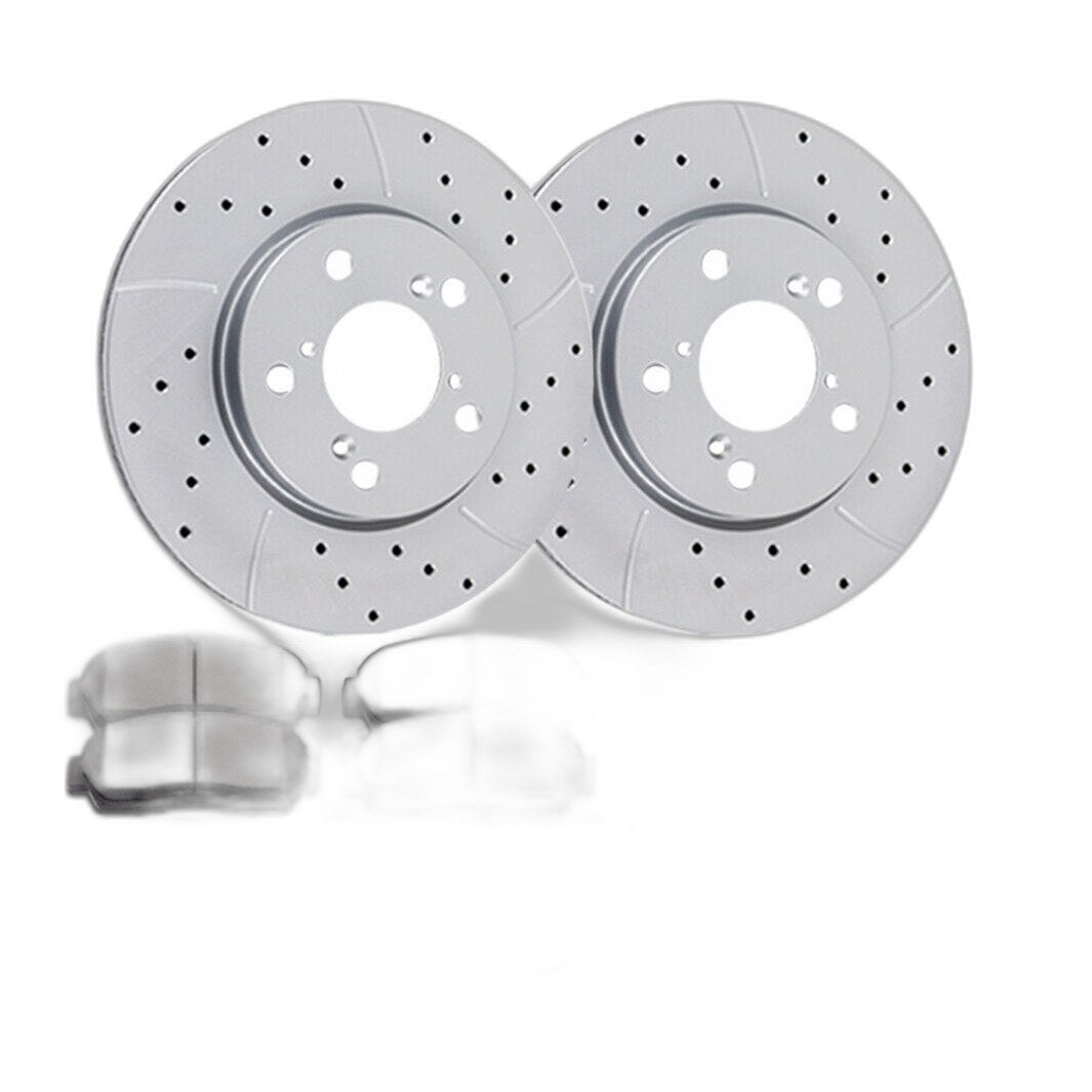 For 2005-2010 Honda Odyssey Front Drilled Brake Discs Rotors and Pads Brakes Kit