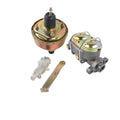 7" Zinc Single Power Brake Booster + 1" Master Cylinder Disc Drum Valve Kit
