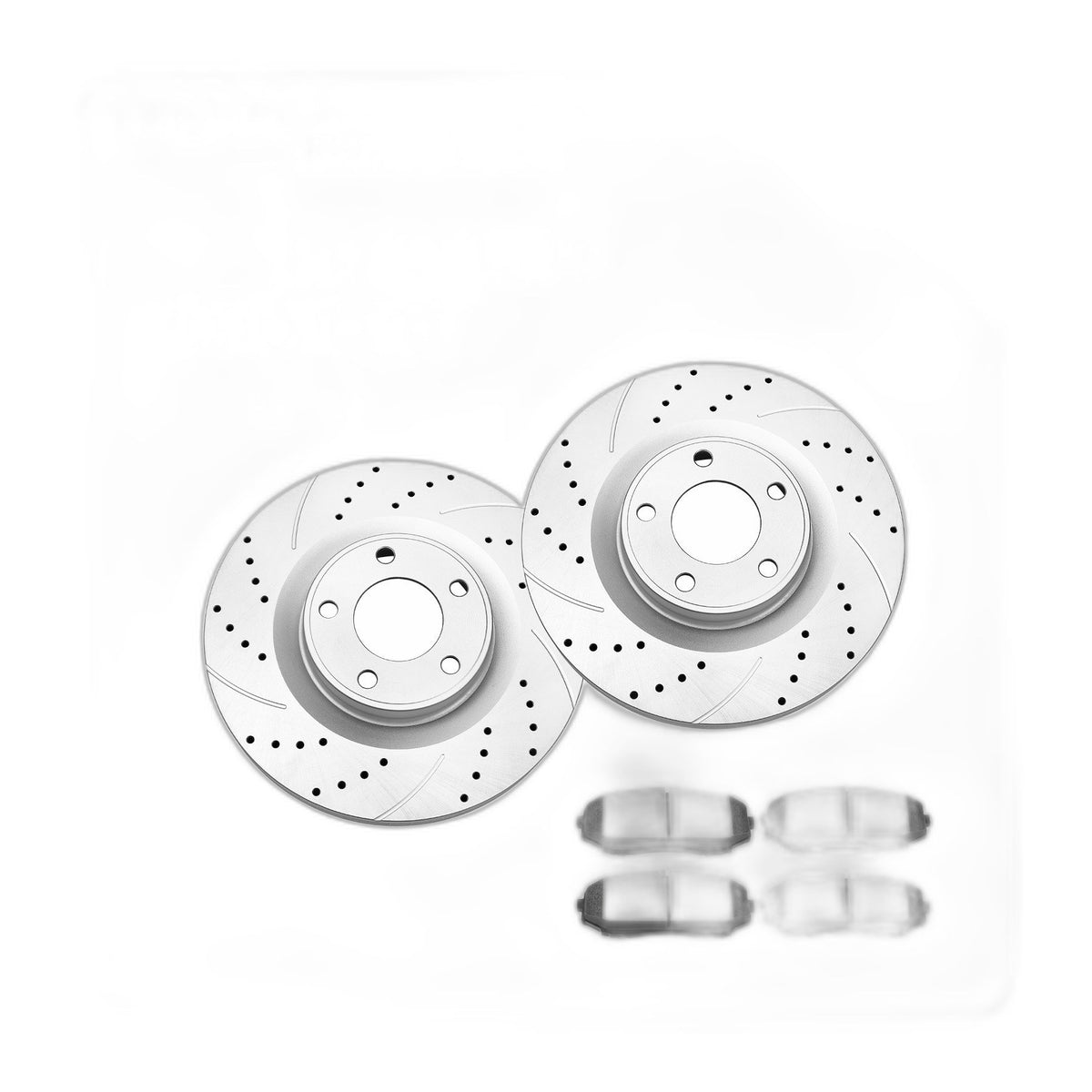 Front Brake Rotors Ceramic Pads Kit for 2007-2014 Ford Edge MKX 2007-2015